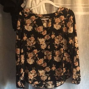 Sheer Floral Blouse